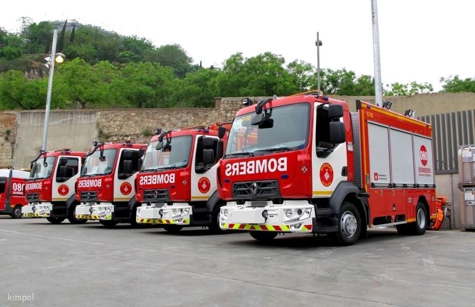 Camiones Renault Trucks para el Cuerpo de Bomberos de la ciudad de Barcelona 