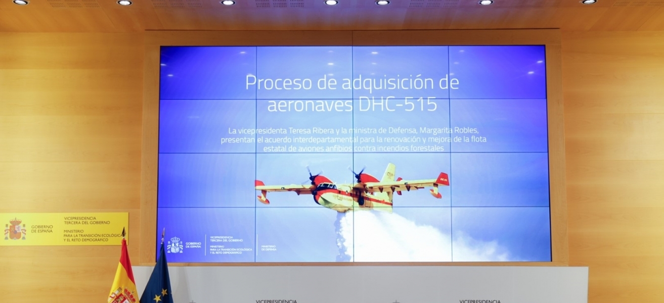 El MITECO mejorará la flota de aviones anfibios para combatir incendios