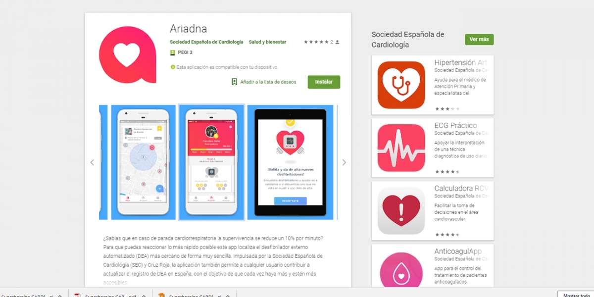 Ariadna, la app que podría evitar 82 muertes súbitas al día en España