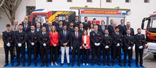 Mojácar ha acogido el acto de la toma de posesión de los bomberos que se incorporan al servicio y velarán por la seguridad de 103 municipios.