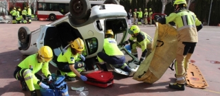 La Gerencia de Urgencias, Emergencias y Transporte Sanitario de Castilla-La Mancha realiza un simulacro para profesionales