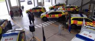 Los bomberos de Cádiz estrenan 8 vehículos de mando 