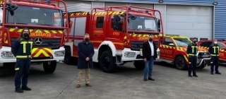 La diputación de Toledo incorpora cinco nuevos vehículos de bomberos