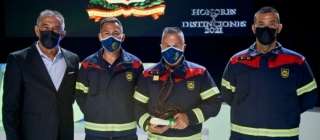 Los Bomberos de Fuerteventura reciben la Medalla de Oro de la Villa de Moya