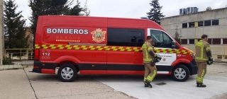 Eurogaza entrega un furgón a los bomberos de Burgos