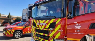 Nuevo camión de Scania para los bomberos de Almendralejo 