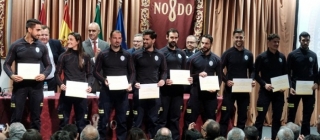 Sevilla entrega 70 distinciones a los bomberos el día de su patrón 