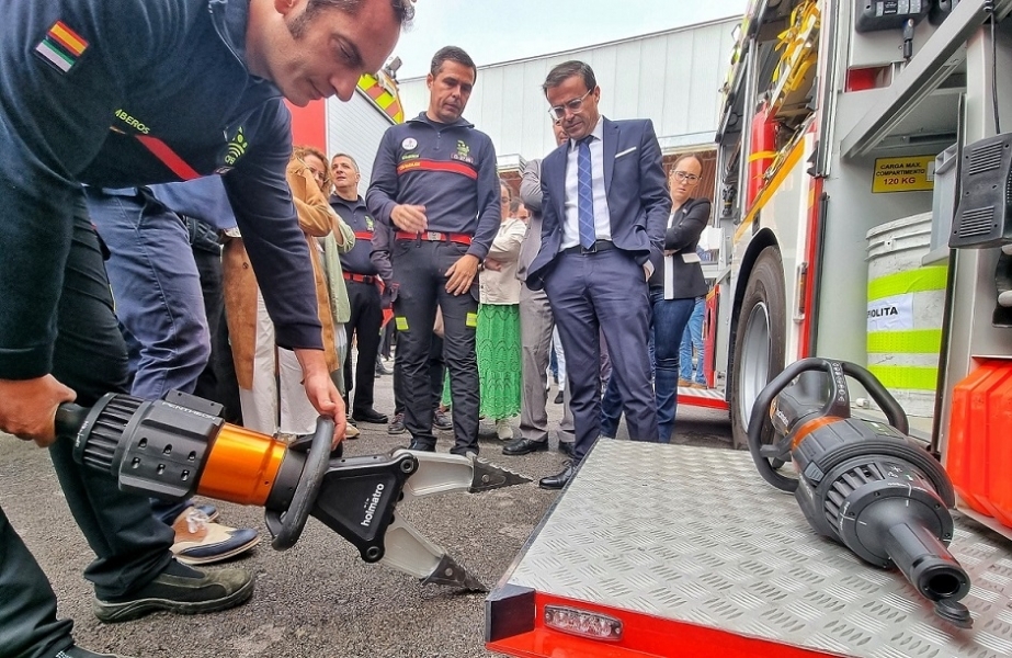 Los bomberos de Badajoz estrenan el parque de Jerez de los Caballeros