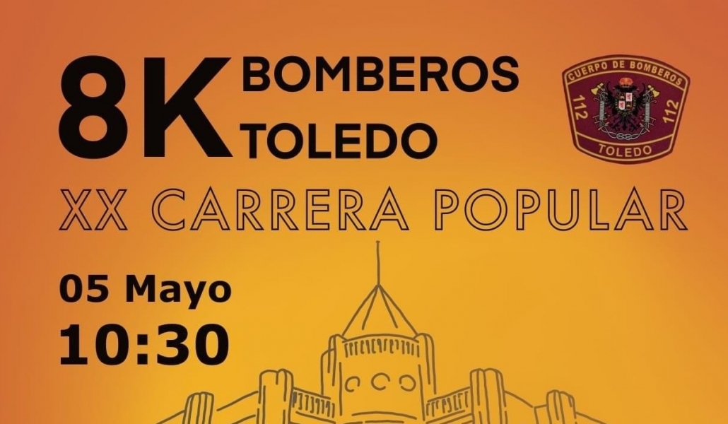 El 5 de mayo se celebrará la XX Carrera Popular de los Bomberos de Toledo