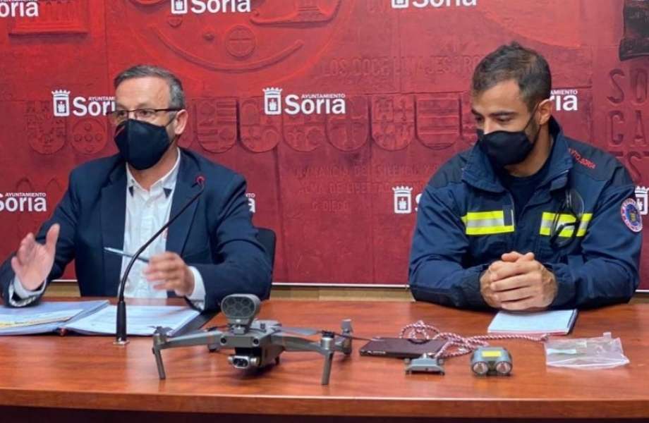 Los Bomberos de Soria incorporan un dron con cámara térmica a su equipamiento