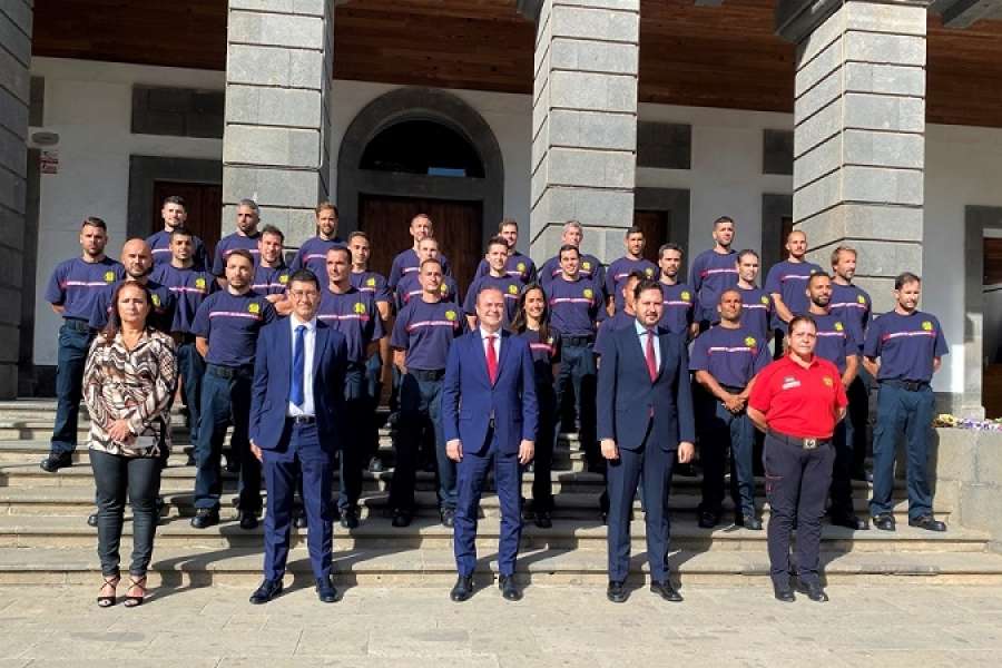 Las Palmas refuerza su cuerpo de bomberos con 31 agentes tras más de una década 