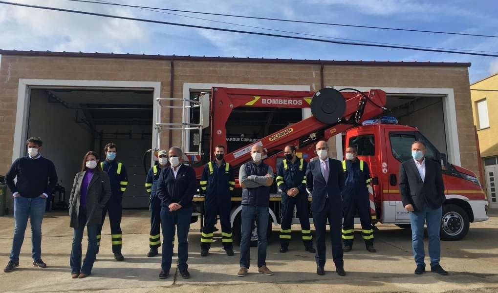 Nuevos vehículos en altura Iveco para los bomberos de la diputación de Salamanca