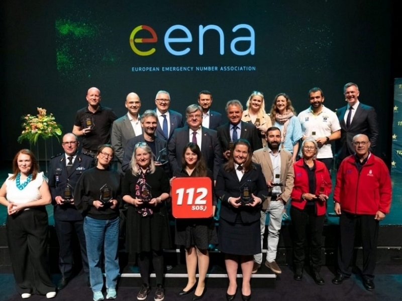 112 Canarias recibe el Premio de la Asociación Europea de Números de Emergencias