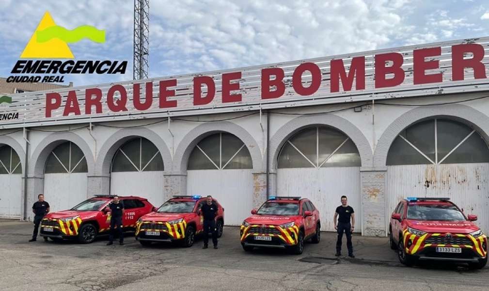Los bomberos de Ciudad Real cuentan con cuatro vehículos nuevos de jefatura 