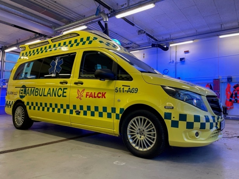 Falck lanza su primera ambulancia eléctrica en Dinamarca