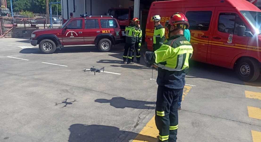 Los bomberos de San Bartolomé de Tirajana crean una nueva Unidad de Drones