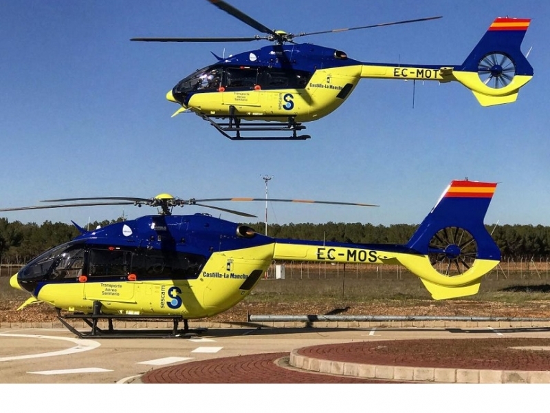  Castilla-La Mancha ampliará la flota aérea del Sescam con cuatro helicópteros 