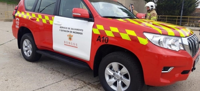 Eurogaza entrega un furgón a los bomberos de Burgos