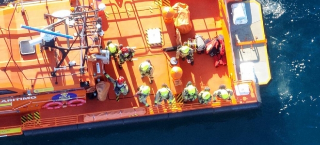 El SPEIS de Alicante culmina la Semana de Seguridad Marítima con el simulacro de incendio de un buque