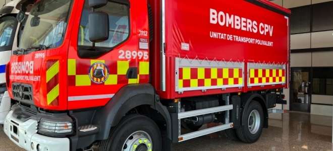 Nueva unidad de transporte polivalente para los bomberos de Alzira 