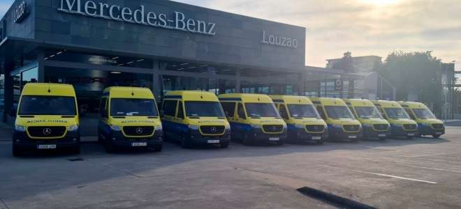 Nueve ambulancias Mercedes-Benz Sprinter para la sanidad de Coruña