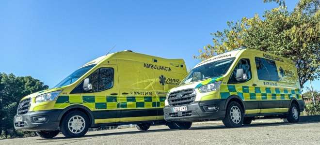 Ambulancias Maiz incorpora dos nueva unidades Ford Transit Hybrid