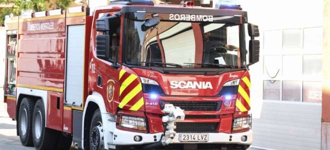 Nueva bomba nodriza pesada de Scania para los bomberos de Móstoles
