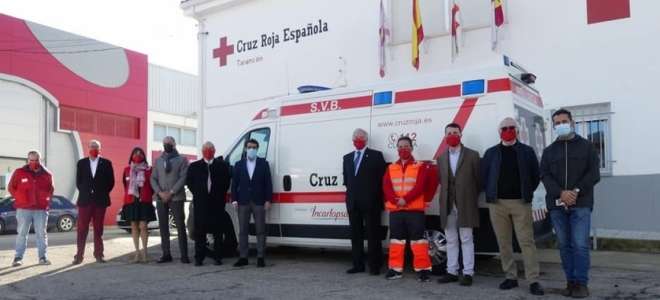 Cruz Roja Cuenca cuenta con una nueva ambulancia SVB con el apoyo de Incarlopsa