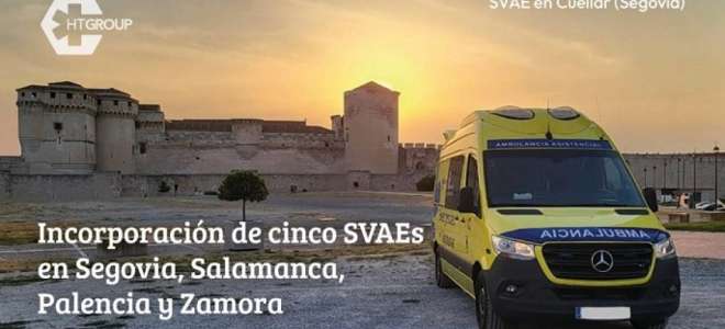HTGroup incorpora cinco ambulancias de Mercedes-Benz para el Sacyl 