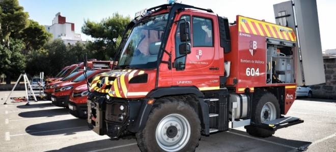 Los bomberos de Mallorca renuevan su flota con Mercedes-Benz 