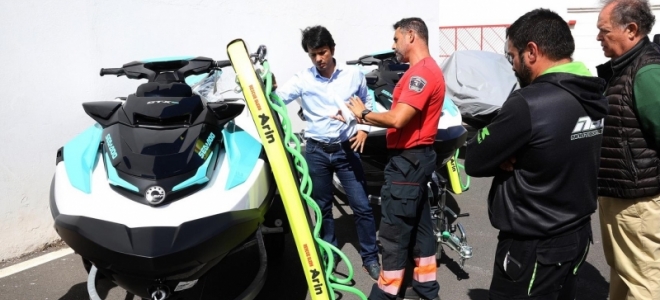 El Consorcio de Seguridad y Emergencias de Lanzarote estrena motos acuáticas