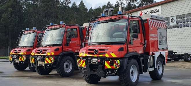 Tres nuevos Mercedes-Benz Unimog para los bomberos de Navarra