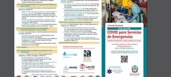 I Jornada Nacional COVID para Servicios de Emergencias SAMUR-PC